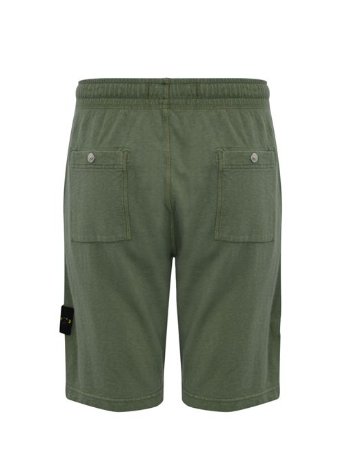 Bermuda shorts in cotone mafile' Musk STONE ISLAND | 6200009S0060V0159